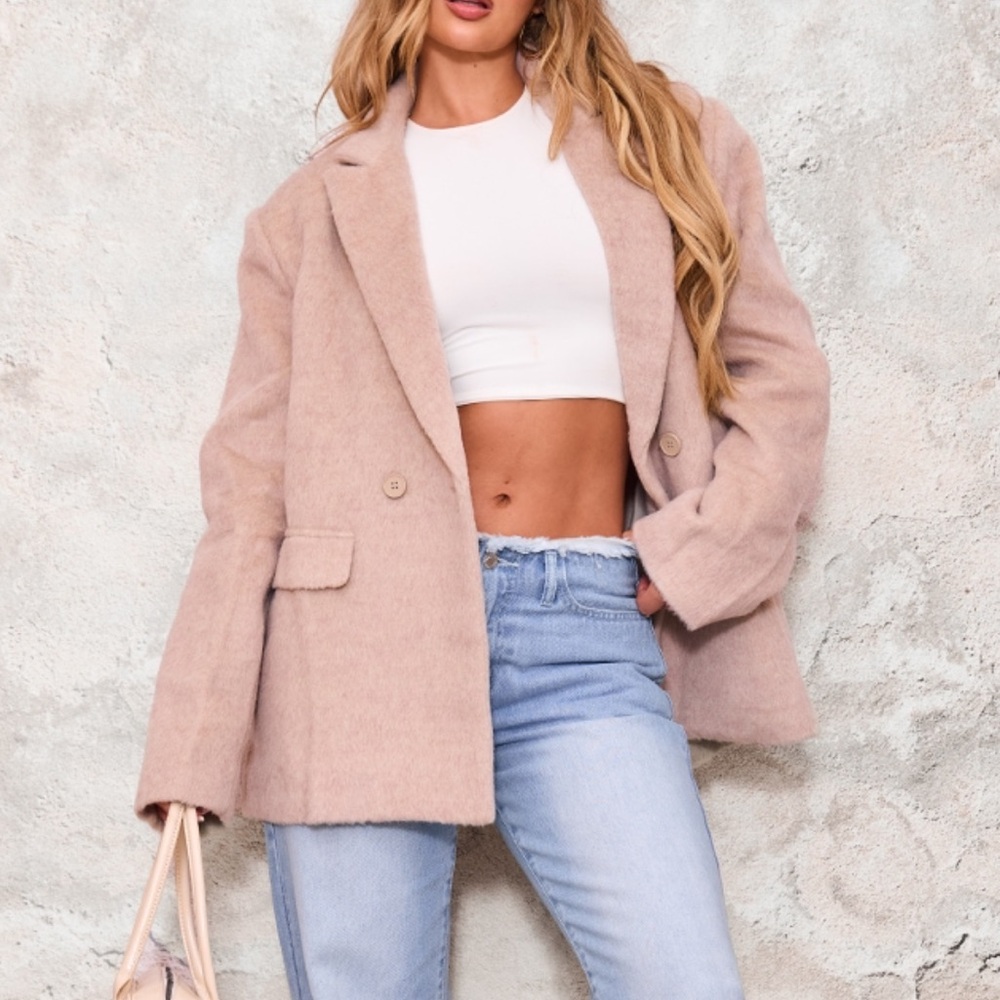 Beige Wool Blazer